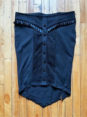 Vintage Lip Service Blacklist Corset Laced Gothic Pencil Skirt Small